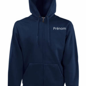 Sweat Capuche Grand zip Adulte
